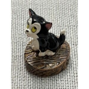 Disney Tiny Kingdom Figaro The Cat From Pinocchio Mini Figurine Ceramic Adorable